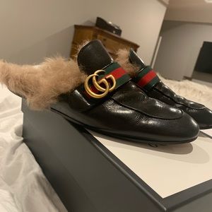 Gucci Princetown leather slipper